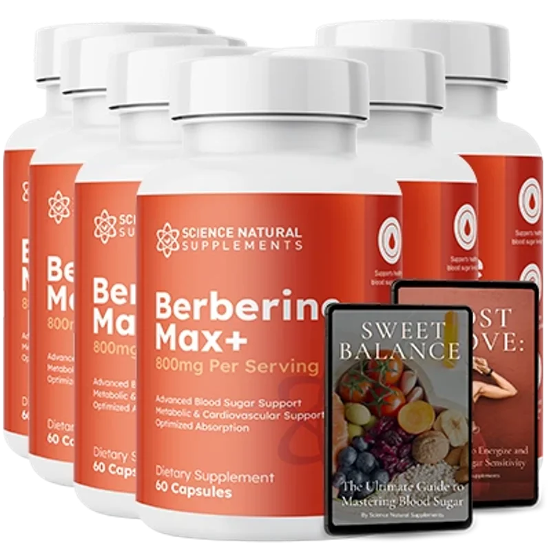 Berberine Supplement 6-Bottle Bundle — 180-Day Supply