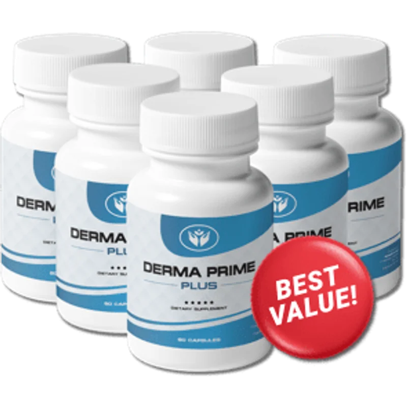 Derma Prime Plus 6-Bottle Bundle — 180-Day Supply