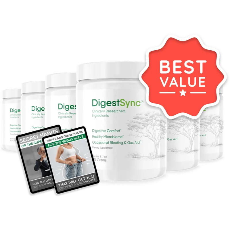 DigestSync 6-Jar Bundle — 180-Day Supply
