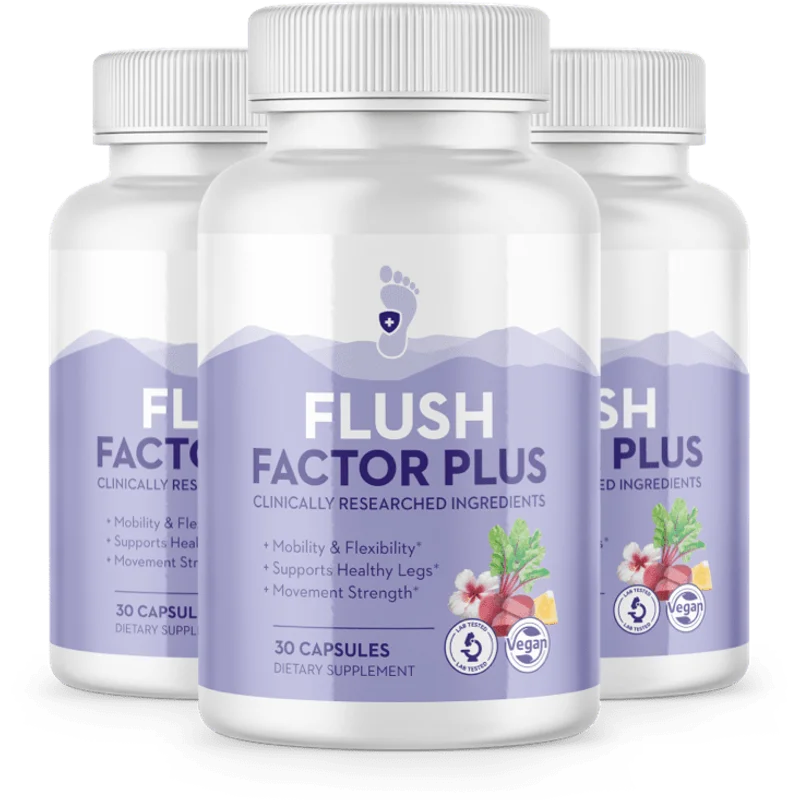 Flush Factor Plus 3-Bottle Bundle — 90-Day Supply