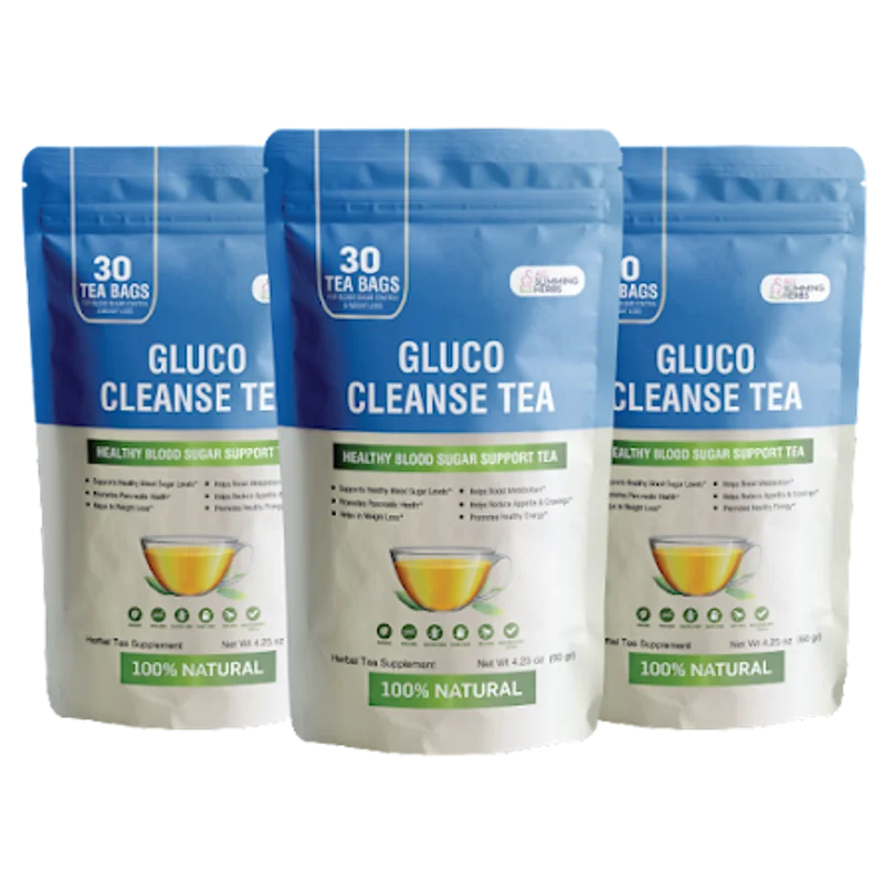 Gluco Cleanse Tea 3-Bottle Bundle — 90-Day Supply