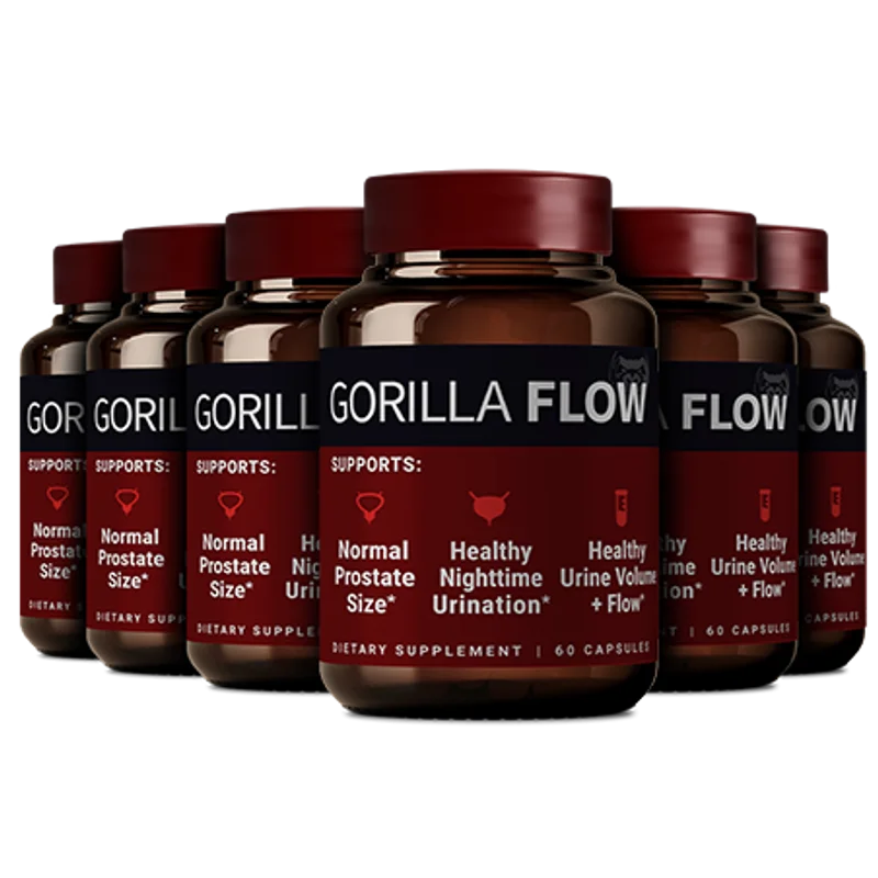 Gorilla Flow 6-Bottle Bundle — 180-Day Supply