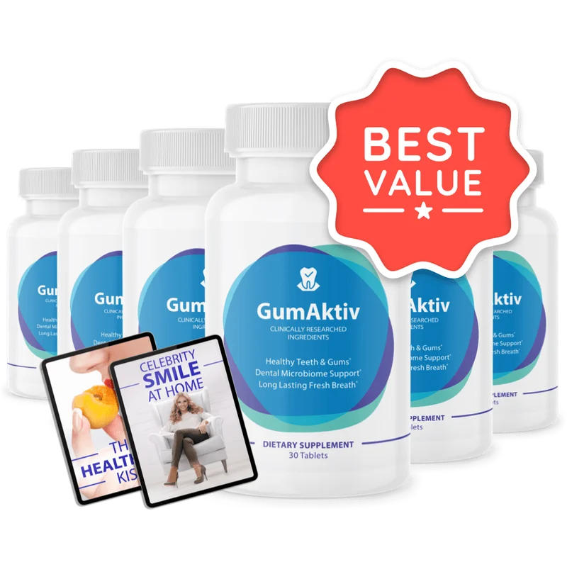 GumAktiv 6-Bottle Bundle — 180-Day Supply