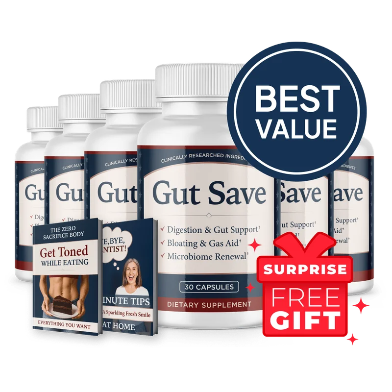 Gut Save 6-Bottle Bundle — 180-Day Supply
