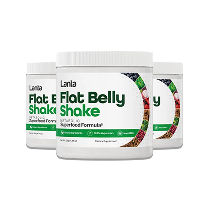 Lanta Flat Belly Shake 3-Bottle Bundle — 90-Day Supply