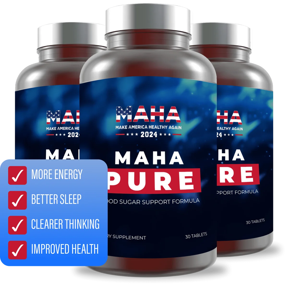 Maha Pure — official 3-bottle pack