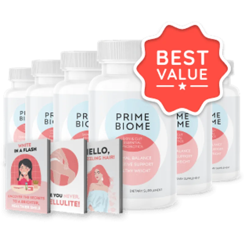 PrimeBiome 6-Bottle Bundle — 180-Day Supply